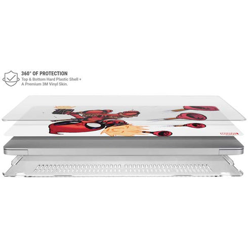 Marvel Deadpool Babypool Shooting MacBook Air 15in (2023-2025) Case plus Skin